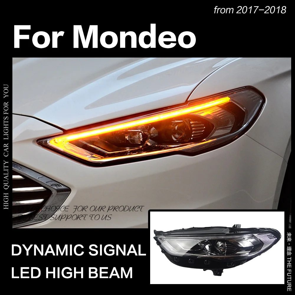 Автомобильный Стайлинг для Ford Fusion фары 2017-2020 Mondeo светодиодный динамический