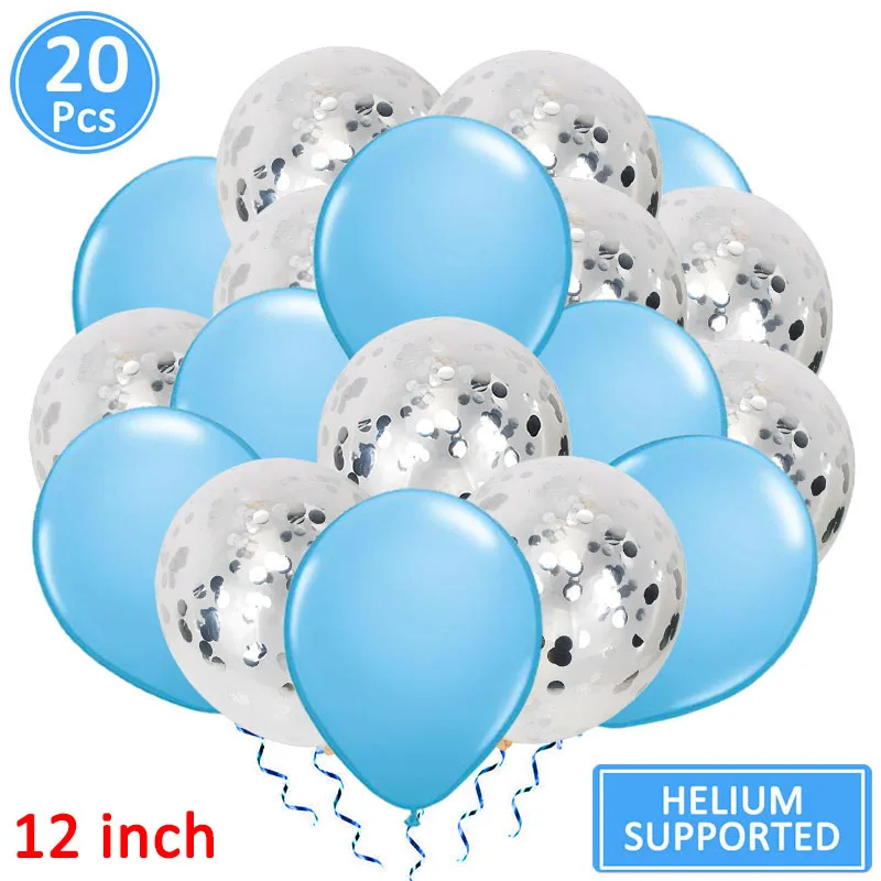 20pcs silver blue Lincaier I Am Five баннер из крафт-бумаги 5 лет день рождения для мальчиков и девочек 5th воздушные шары вечерние украшения пятая гирлянда розовый синий - Цвет: 20pcs silver blue
