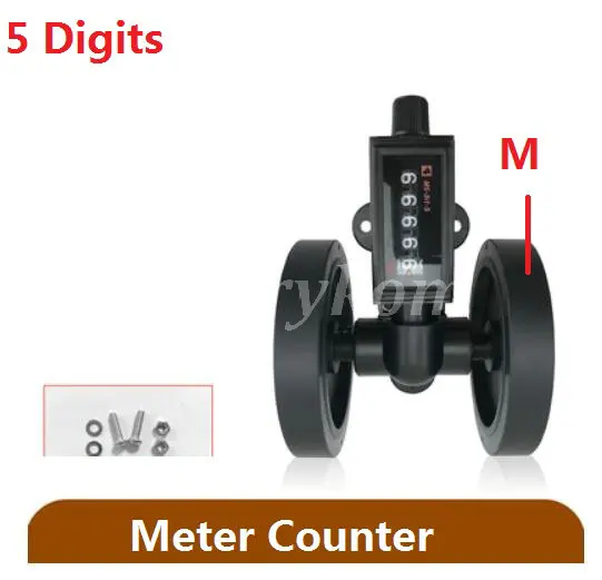 Z94-F-Meter 20x машинный счетчик ярдов колесо качения прокрутки длина подсчета 5 цифр Z96-F 6 цифр JM-316 проверка ткани - Цвет: Z94-F-Meter