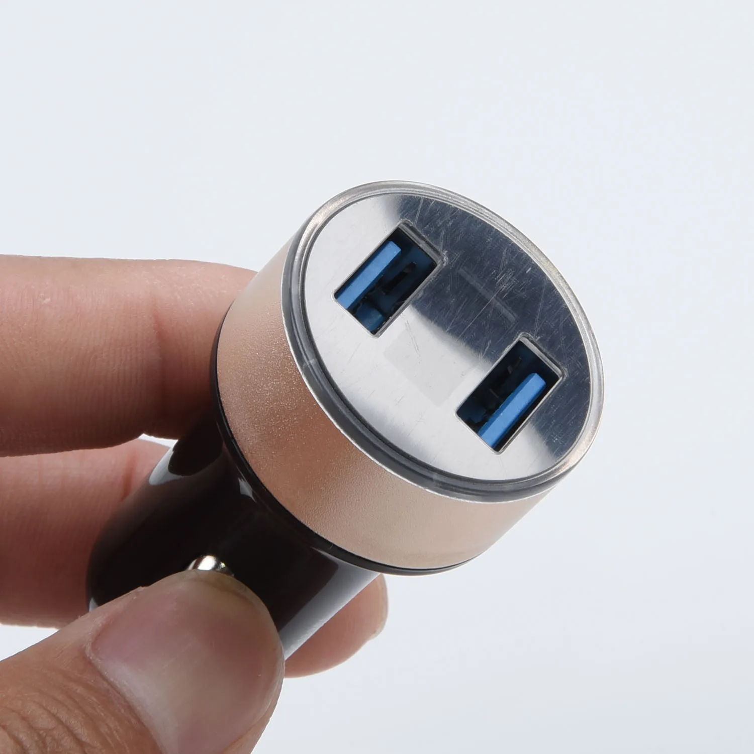 2-Порты и разъёмы, USB автомобильный адаптер, Автомобильный светодиодный Дисплей QC 3,0 Быстрая зарядка для IPhone и Android