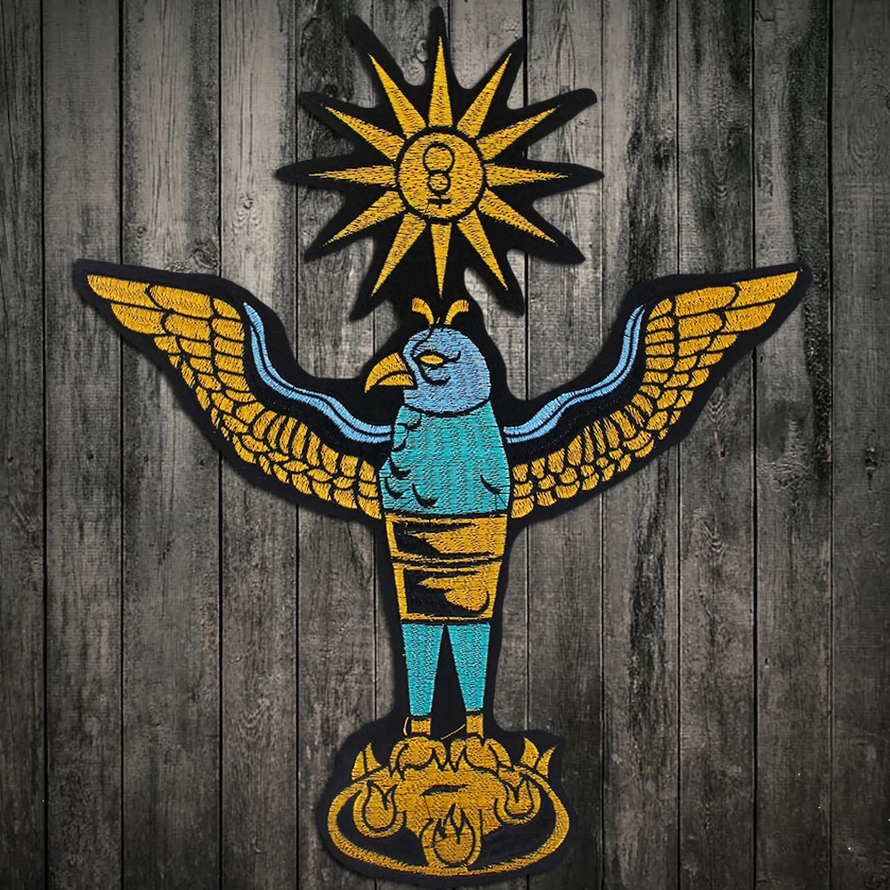 Горячая 1 шт. Sun Eagle железная нашивка для байкеров панк патч ручной работы наклейки для одежды вышивка патч для Аксессуары для шитья