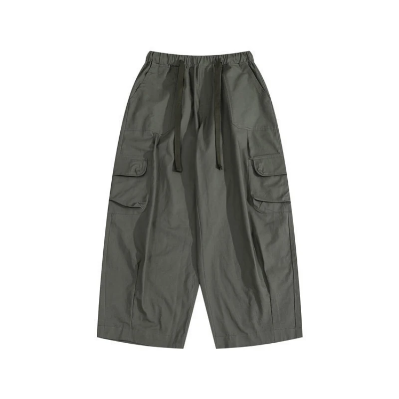 

2021 autumn harem pants men's Japanese street cityboy solid color loose comfortable casual all-match overalls