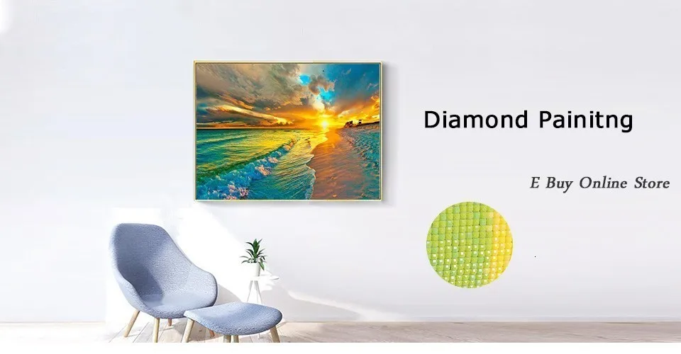 Huacan 5D DIY алмазная живопись пейзаж Вышивка крестиком полная квадратная Алмазная вышивка море картина с восходом солнца Стразы мозаика