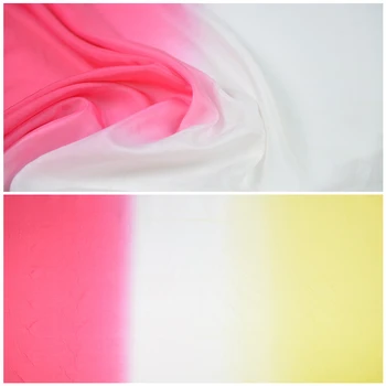 

1 Meter Gradient Pink White Color Beautiful Silk Cotton Fabric