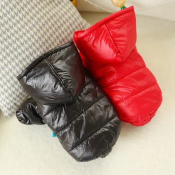 

Pet Winter Dog Warm Clothing Costume Puppy Thickening Down Jacket Classical Solid Color Doggy Clothes Pet Supplies