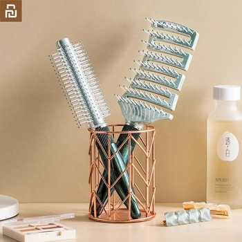 

new youpin JordanJudy Hair curls comb Blowing hair styling Inner buckle Massage comb hair salon Household 4 choices