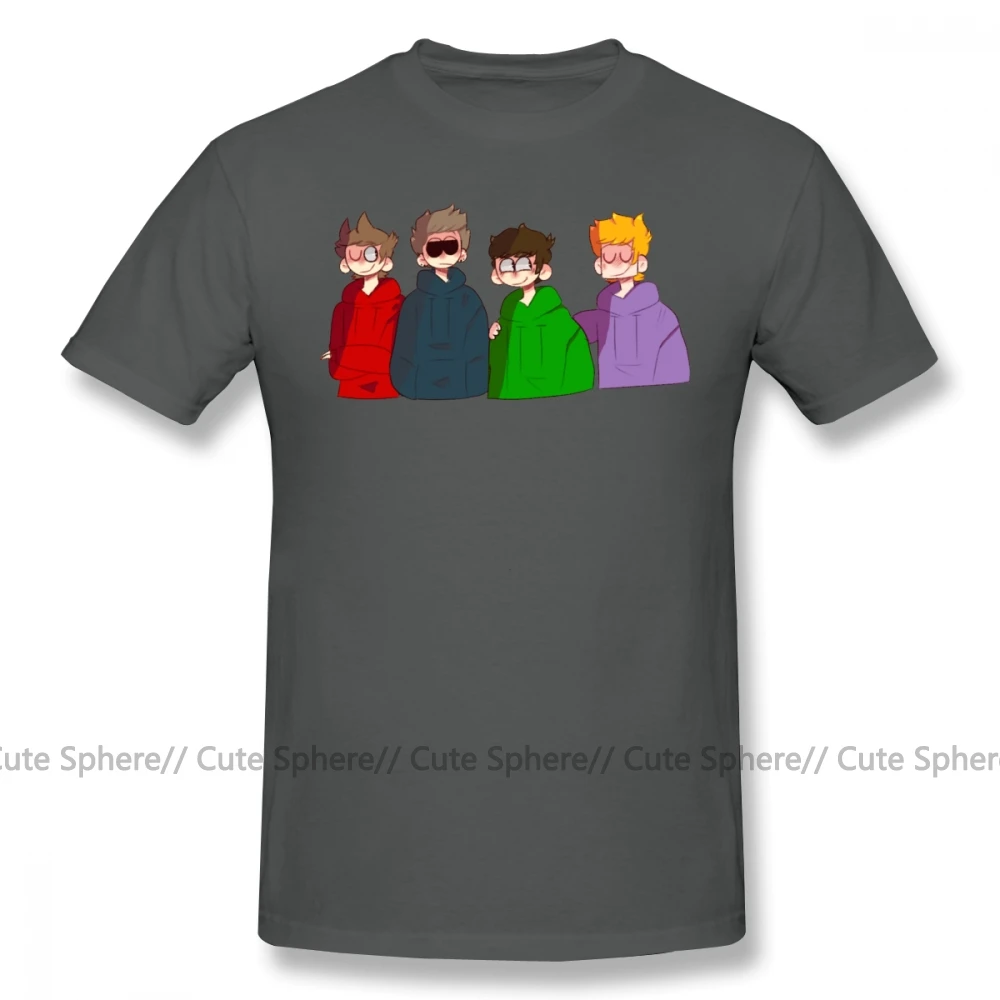 Футболка Eddsworld футболка мужская Милая Модная хлопковая с коротким рукавом и