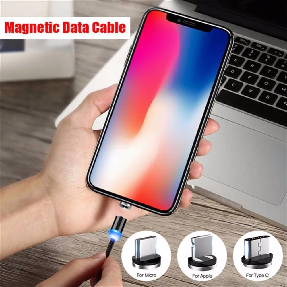 3 в 1 Магнитный Micro USB/type-C/IOS кабель для быстрой зарядки и синхронизации данных для Iphone8 для Iphone X для HUAWEI для SAMSUNG
