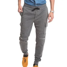 Мужские модные штаны с эластичной резинкой на талии, спортивные штаны, новые Повседневные Дышащие Брендовые брюки, весенние мужские штаны, Длинные мужские брюки-карго