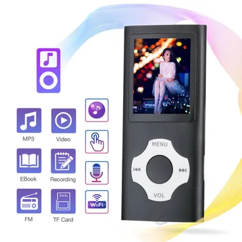 

32GB Portable MP3 Music Player MP4 Media FM Radio Recorder HIFI Sport Speakers Support FM Voice Recording E-book Reading Video