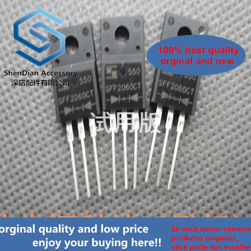 

Диод SFF2060CT, 20A, 600 В, TO-220F, 10 шт.