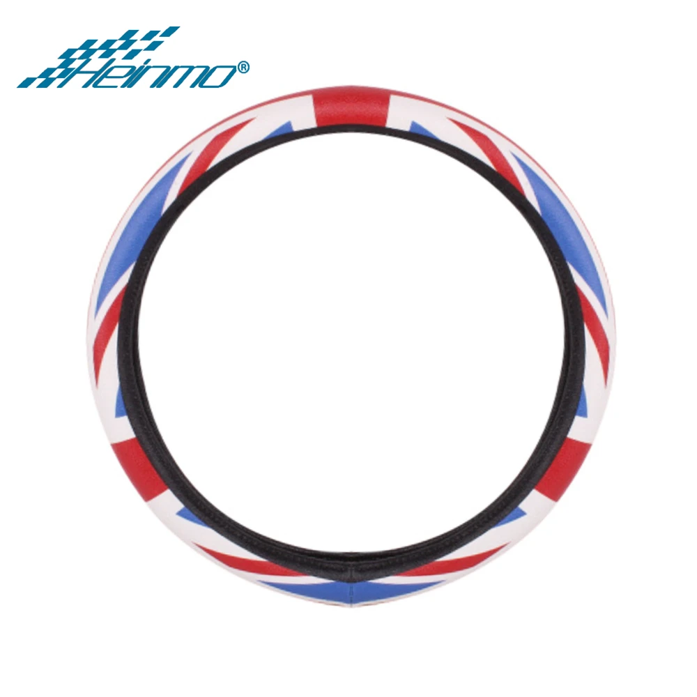 Red Union Jack Для MINI Cooper F60 F56 F54 F55 F57 Авто противоскользящая крышка рулевого колеса эластичные ступицы для MINI Cooper R60 R56 R55 R57 R58 R59 R61 - Название цвета: Red Union Jack