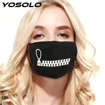 

YOSOLO Anti Dust Mask Anti Haze Facial Protective Cute Expression Mouth Muffle Pure Cotton Mouth Mask Washable Reusable