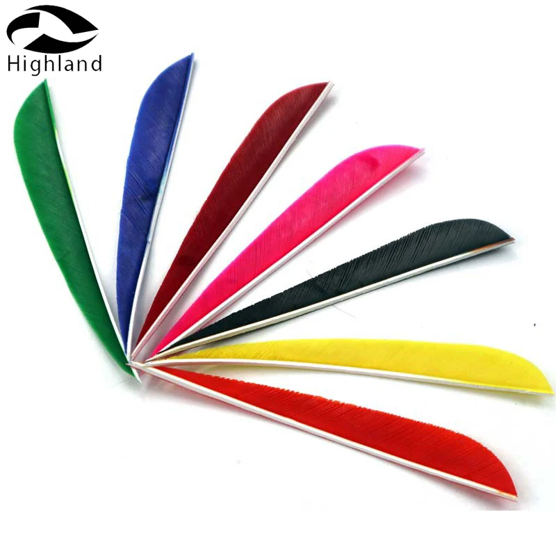 

12 штук 5-дюймовых наконечников для стрел, сделай сам, наконечники для стрел, перья для индейки