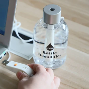 

300ml Mini Portable Mute Car USB Bottle Air Humidifier Purifier Mist Diffuser Aroma Essential Oil Diffuser for home office