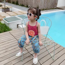 Противомоскитные штаны для девочек; тонкая летняя детская одежда; Новинка года; Стильные повседневные мешковатые брюки; свободные детские шаровары; длинные брюки