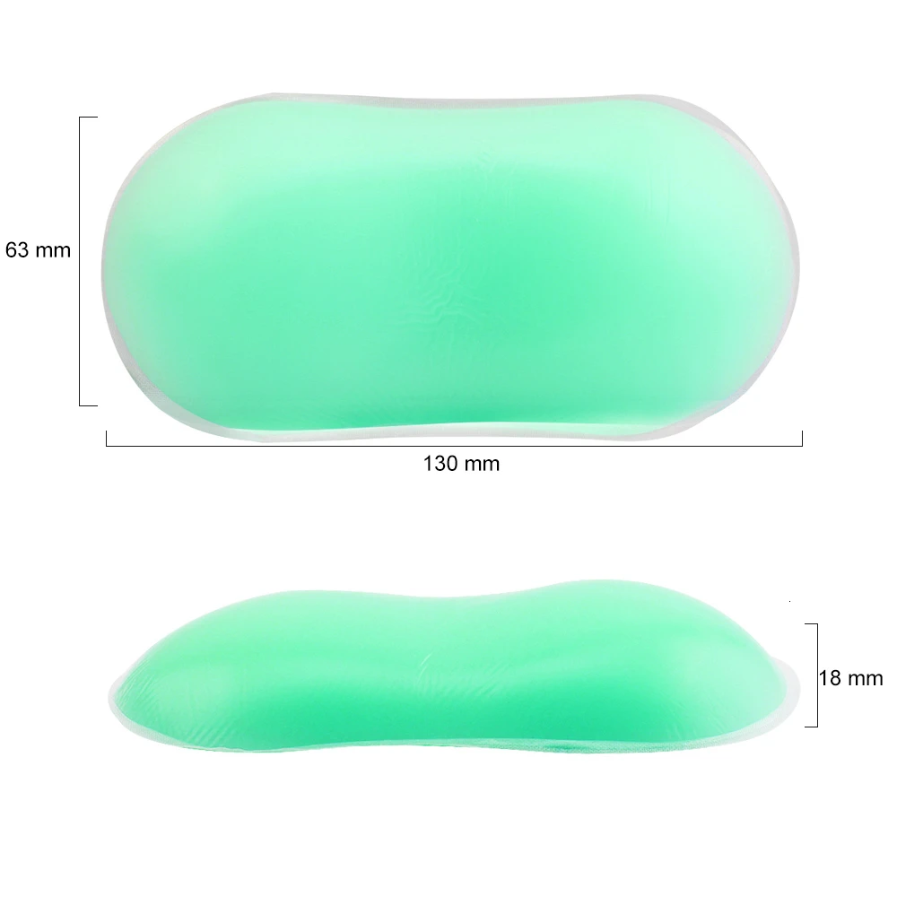 CHYI просвечивающий чехол из мягкого гелевая Подушка под запястье руки подушку кристально чистый Мышь Pad Поддержка эргономичный 3D мини наручные Pad для настольного компьютера