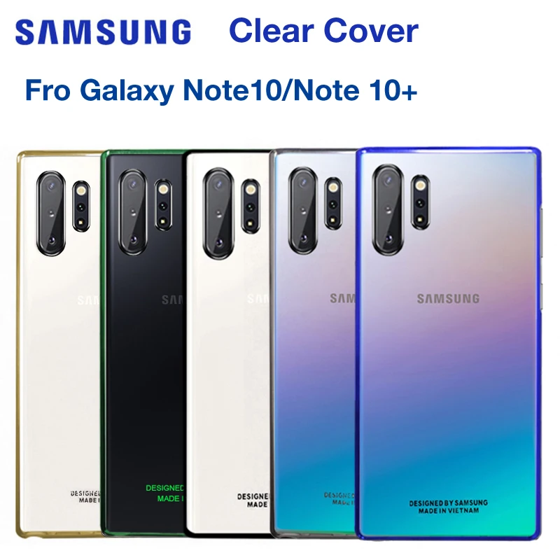 Противоударный мягкий чехол для телефона samsung для Galaxy Note 10 Note10+ NoteX Note10 Plus Прозрачный жесткий чехол