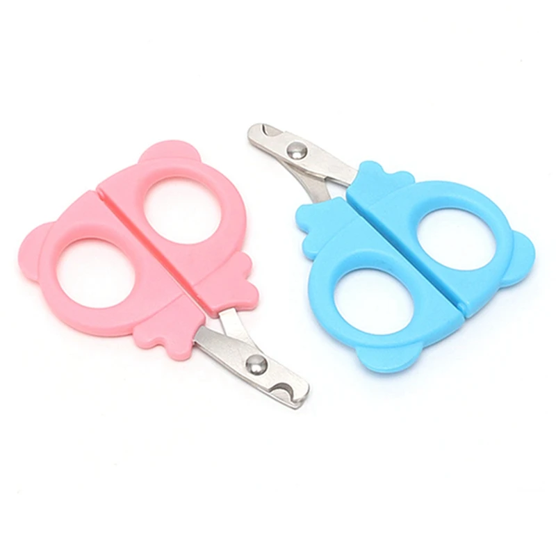 2 шт. кусачки для когтей питомцев синий + розовый Профессиональные ПЭТ