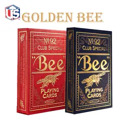 Bee Gold Edition Coterie игральные карты синий/красный Волшебный покер USPCC новые Запечатанные коллекционные карты волшебные фокусы реквизит для мага