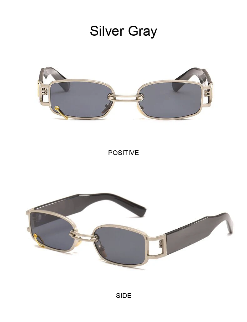 OIMG Vintage Punk Square Sunglasses For Women Luxury Brand