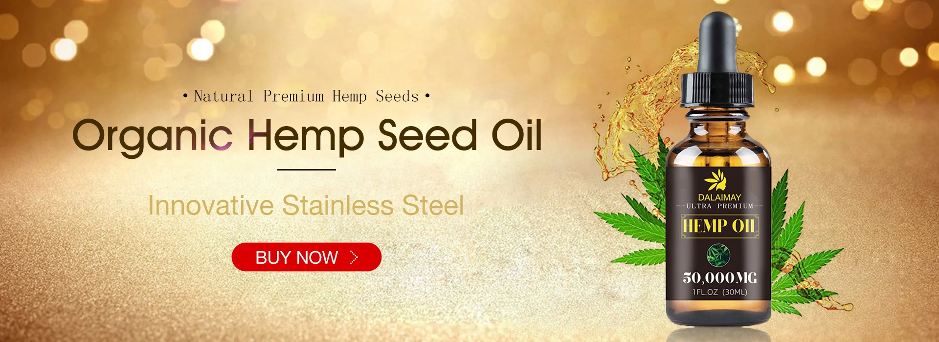 Organic Hemp Seed Oil for Anxiety & Stress Relief Improve sleep Soothing Fatigue Facial Body Care Essential Oil