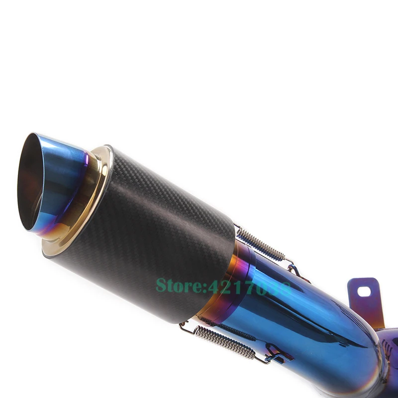 Full System Motorcycle Exhaust For Kawasaki Z900 2017-2020 Years Modified Escape Carbon Fiber Muffler Front Middle Link Pipe - Image 3