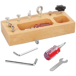 Jeu de tournevis et planche à vis, apprentissage des compétences de base, boulons sensoriels, amélioration de la motricité Fine, outils éducatifs 