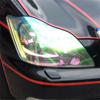 

Vinyl Headlight Film Car Auto Cover 12 Inchesx39 Inches Expandable Replacement