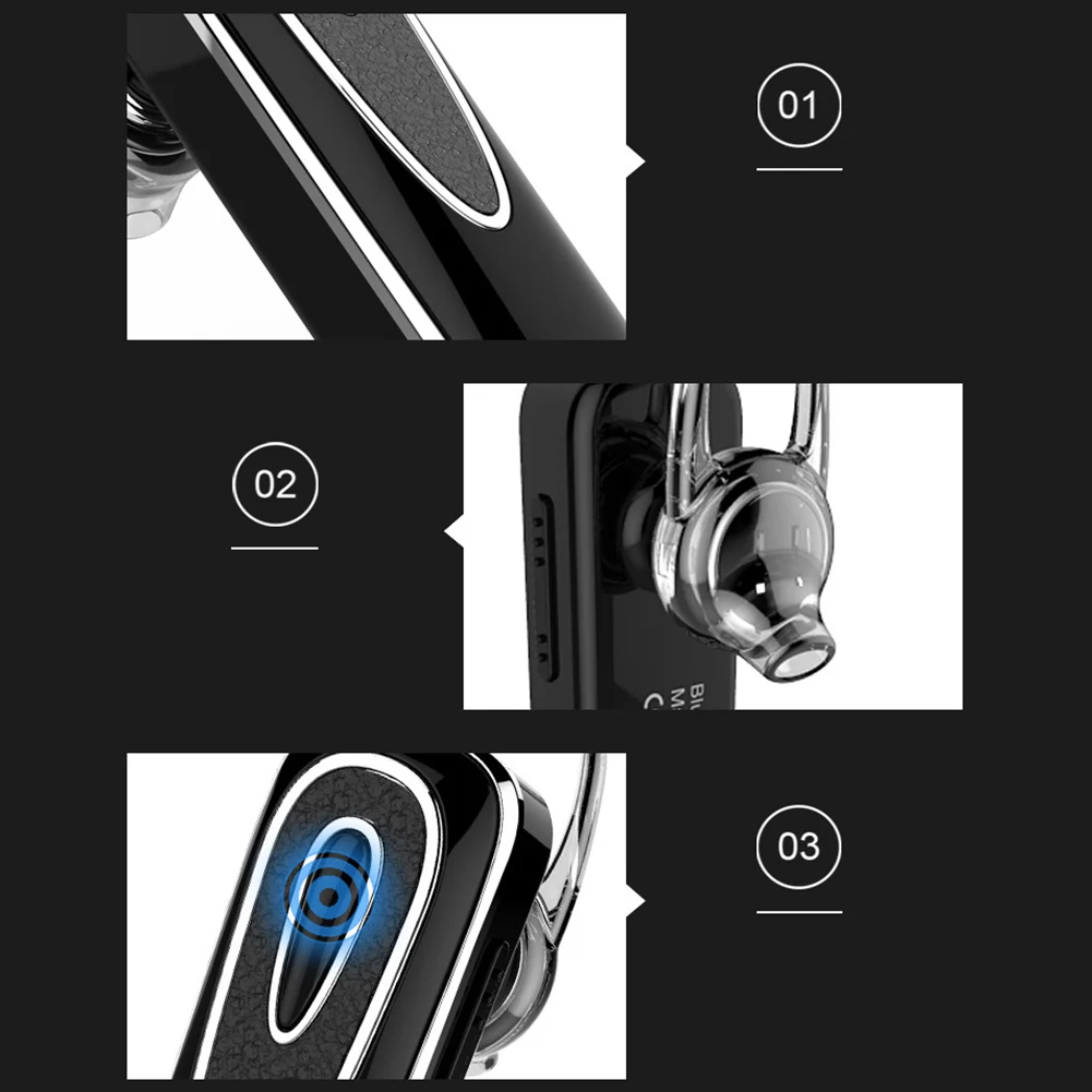 K1 Voice Earphones Control Earhook Wireless Bluetooth Stereo Earphone Handsfree Headphone fone de ouvido 