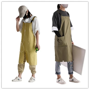 

AA Kitchen Apron, Adjustable Waterproof Work Apron with 2 Large Pockets for Men Women