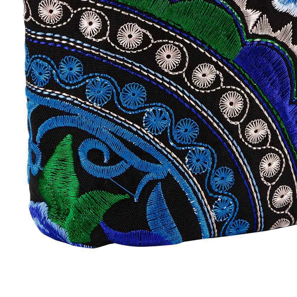 Long Wallets Luxury Purses Women Ethnic Handmade Embroidered Canvas Wristlet Clutch Vintage Purse Business CardHolder 816