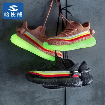 

Ha Than Bear Fluorescence Tongxieqiu Sneakers Catamite Terra Cotta Warriors Coconut Shoe 2019 Girl Casual Shoes