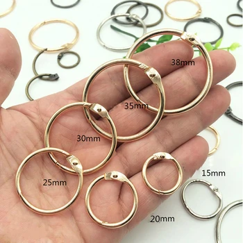 

5Pcs Metal Binding Ring Vintage Open Circle Iron Ring DIY Album Loose Leaf Book Ring Notebook Buckle Rings School Office Supply