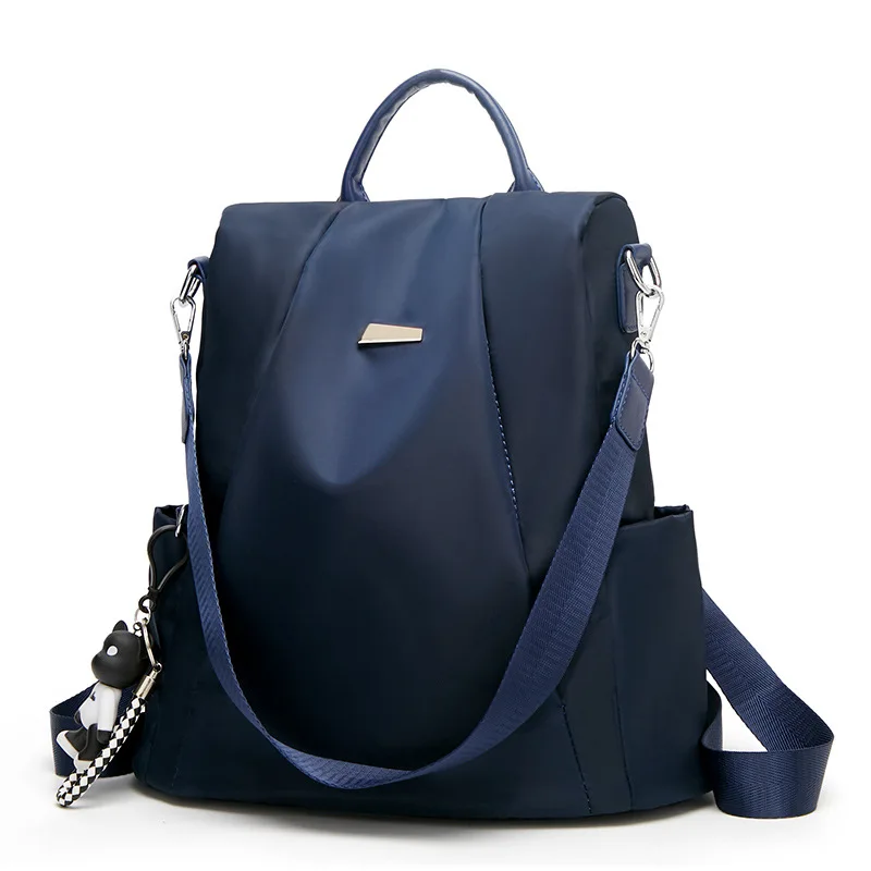 

New beautiful small backpack university style solid color backpack student Korean fashion Oxford cloth ladies backpack soft