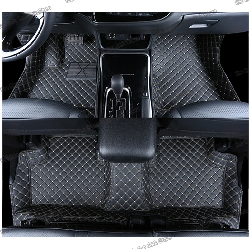 US $88.00 lsrtw2017 leather car interior floor mat for mitsubishi outlander 3 2013 2014 2015 2016 2017 2018 2019 accessories styling cover