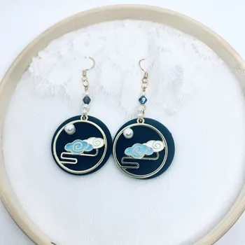 

Grandmaster of Demonic Cultivation Mo Dao Zu Shi MDZS Lan Wangji Wei Wuxian Cosplay 925 Silver Earring Ear Clip Accessories Gift