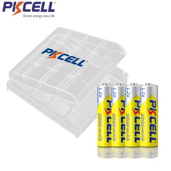 

8PCS PKCELL NIMH 1.2V aa Rechargeable Battery 2000mah and 2PCS AAA or AA battery holder box for flashlight toys