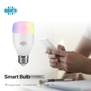 

E27 LED RGB 7W 100-240V smart bulb switch colors control by App on Android/IOS