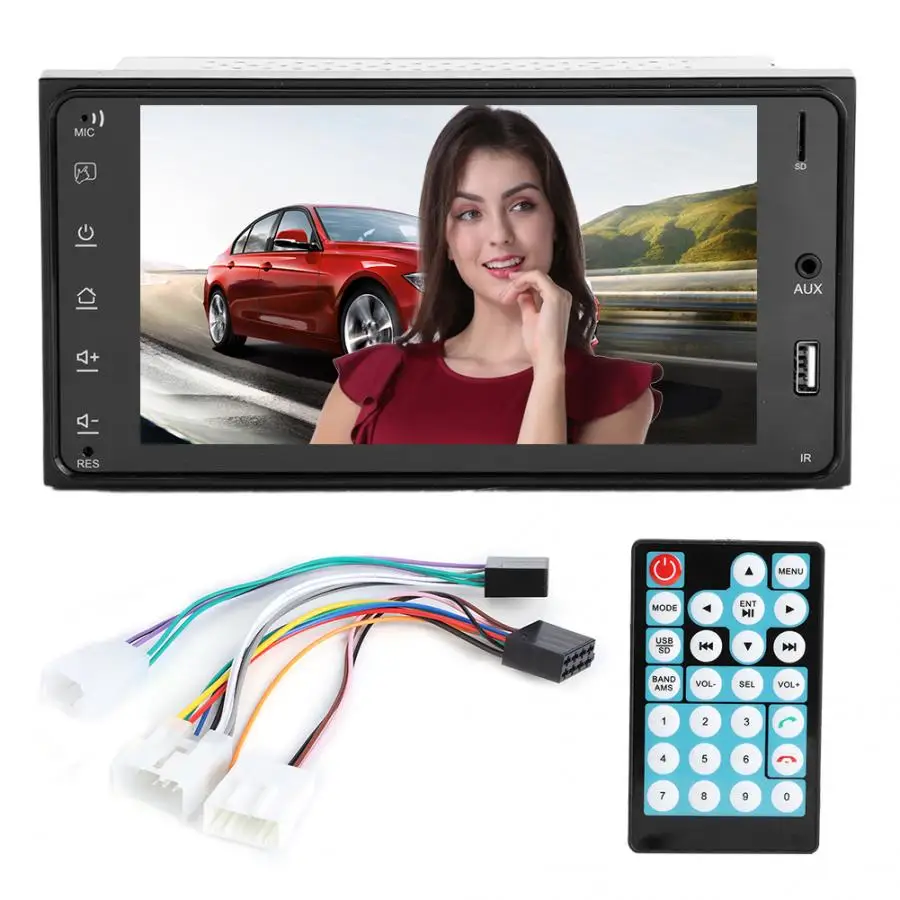 Car Bluetooth MP5 HD Stereo Music Player 12V Fit for Toyota Corolla 7inch Universal |