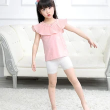 Новые летние детские леггинсы с тремя точками для девочек, легкие спортивные штаны, шорты