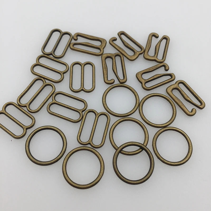 Porcelynne Gold Metal Alloy Replacement Bra Strap Slide Hook - 3/4 inch (19mm) Opening - 20 (20 Pieces)