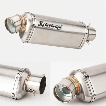 

Motorcycle modified small triangle exhaust pipe stainless steel off-road vehicle muffler CRF250 KLX150 R25
