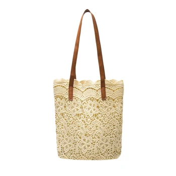 

FGGS-Fashion Lace Shoulder Bag Women Large Capacity Bucket Shopping Bag