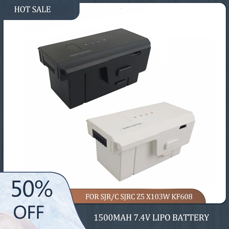 1500mAh 7.4V Lipo Battery for SJR/C SJRC Z5 X103W KF608 Drone RC Quadcopter Spare Parts Accessories Rechargeable | Электроника