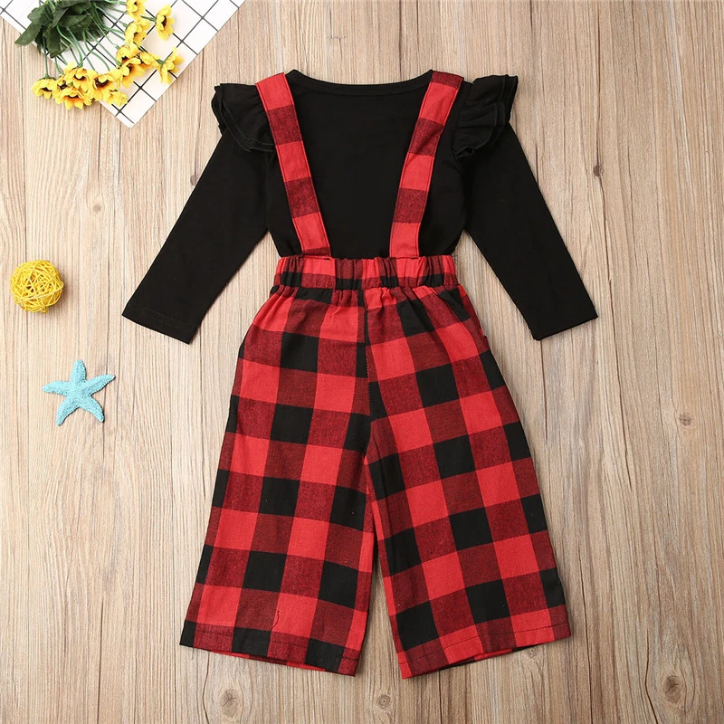 red and black plaid overall dress