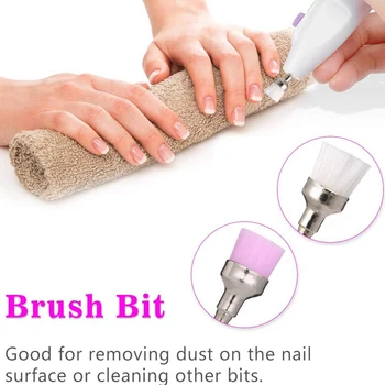 

7xNail Drill Machine Milling Cutter Manicure Pedicure Nail Drill Bit Cuticle Acrylic Gel Nail Polishing Tungsten Carbide Ceramic