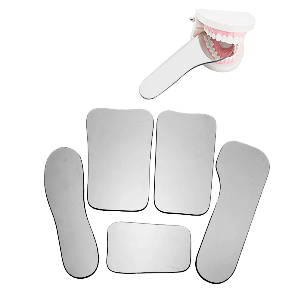 

5 Pcs/Set Dental Orthodontic Dental Photography Double-Sided Mirrors Glass Material Dentistry Dental Tools