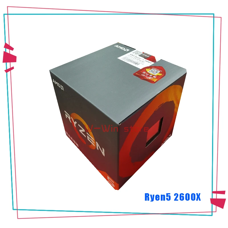 Новый процессор AMD Ryzen 5 2600X R5 3 6 ГГц шесть ядер двенадцать потоков YD260XBCM6IAF сокет AM4 с