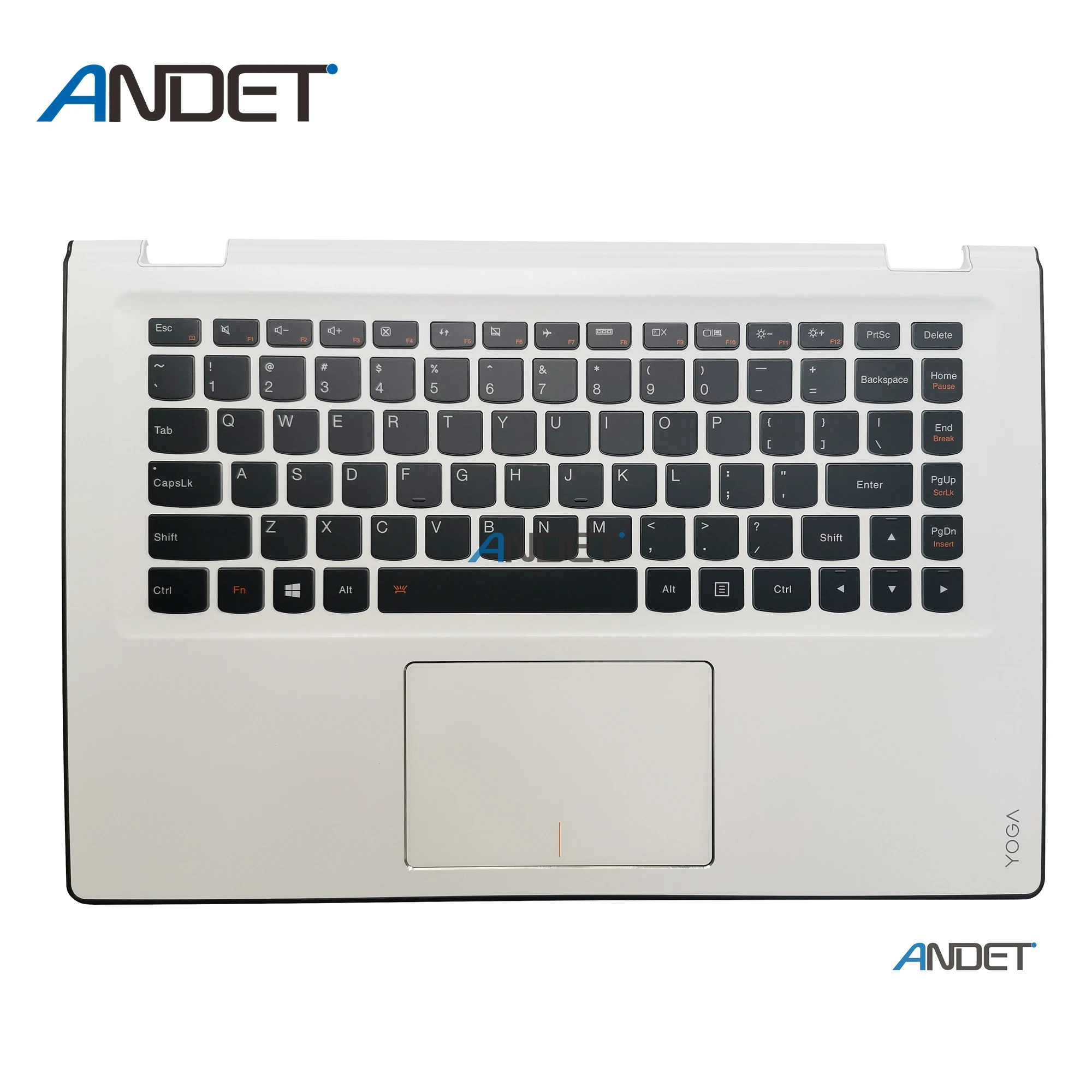 Для lenovo Yoga 3 14 Yoga 700-14ISK US клавиатура+ клавиатура с упором для кистей рук ободок верхний корпус C крышкой белая сенсорная панель с подсветкой